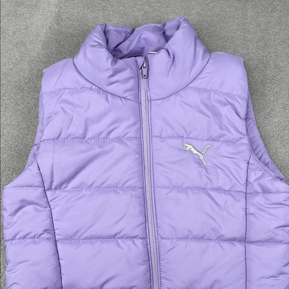 Kids Puma 10/12 Purple Puffer Vest‎